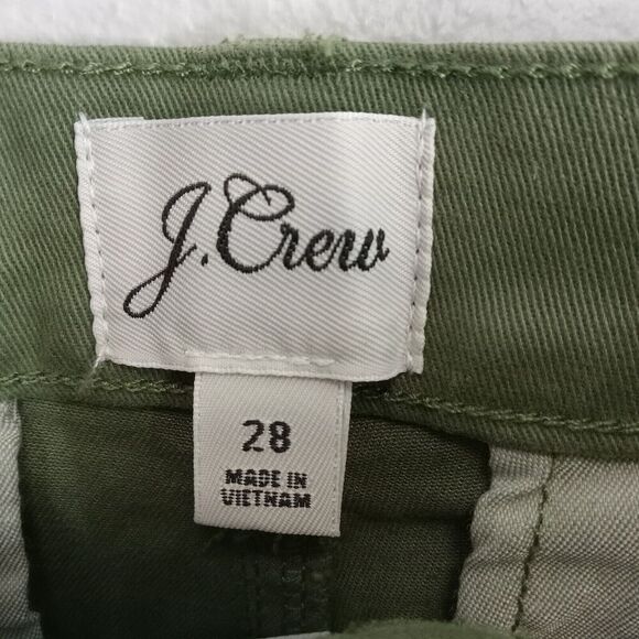 J.Crew Vintage Slim Straight Stretch Chino Green Pant Item AB648 Size 28 - Picture 3 of 10